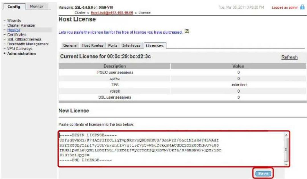 AVAYA DS1410026 - Select Licenses. In the New License field paste the license key provided by Avaya then click Save. - 1