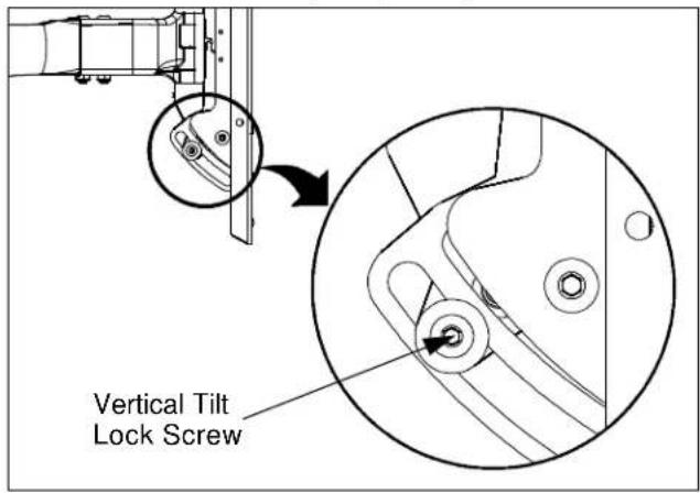 Vertical Tilt Lock Screw
