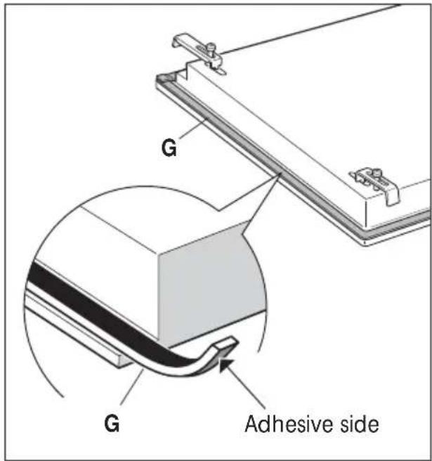 CDA HVG75BL - FASTENING THE COOKTOP - 1