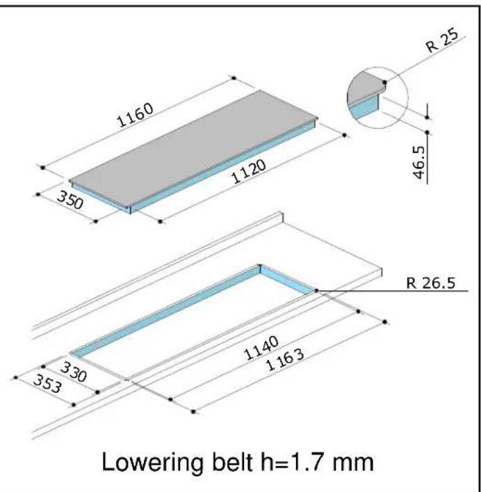 CDA 4X6SS - SIZES OF THE FITTED AND SUPPORTED HOBS AND HOUSING HOLES - 8
