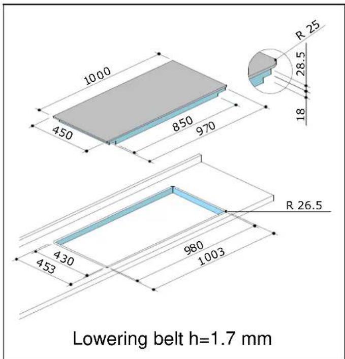CDA 4X6SS - SIZES OF THE FITTED AND SUPPORTED HOBS AND HOUSING HOLES - 7