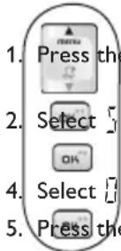 PHILIPS DECT2211G - Turning the backlight on/off - 1