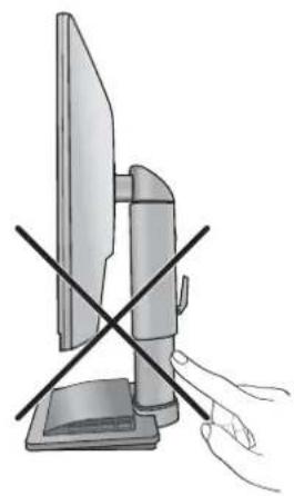 BENQ 9H.L4WLA.ZBA - Adjusting the monitor stand height - 4
