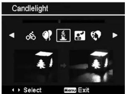 Candlelight Select Menu Exit