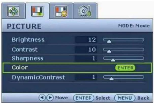 BENQ 9H.L6KLB.Q8L - Picture menu - 1