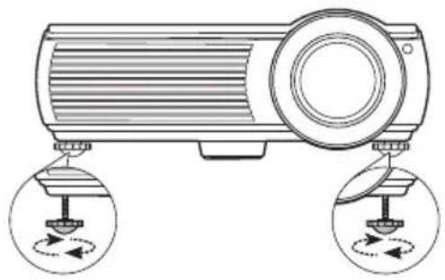 BENQ 9H.J5W77.13E - Adjusting the projection angle - 1