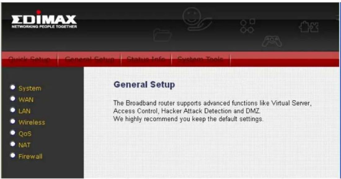 Edimax AR-7266WNB - Web Management Configuration - 3