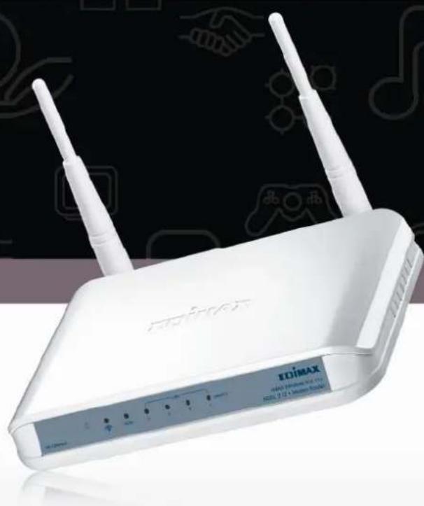 Edimax AR-7266WNB - 300Mbos Wireless 802.11b/g/n ADSL2/2+ Modem Router - 1