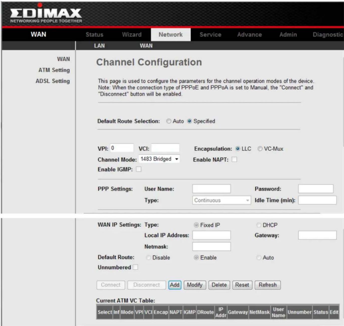 Edimax AR-7211B - 3-5-1 WAN Interface - 1