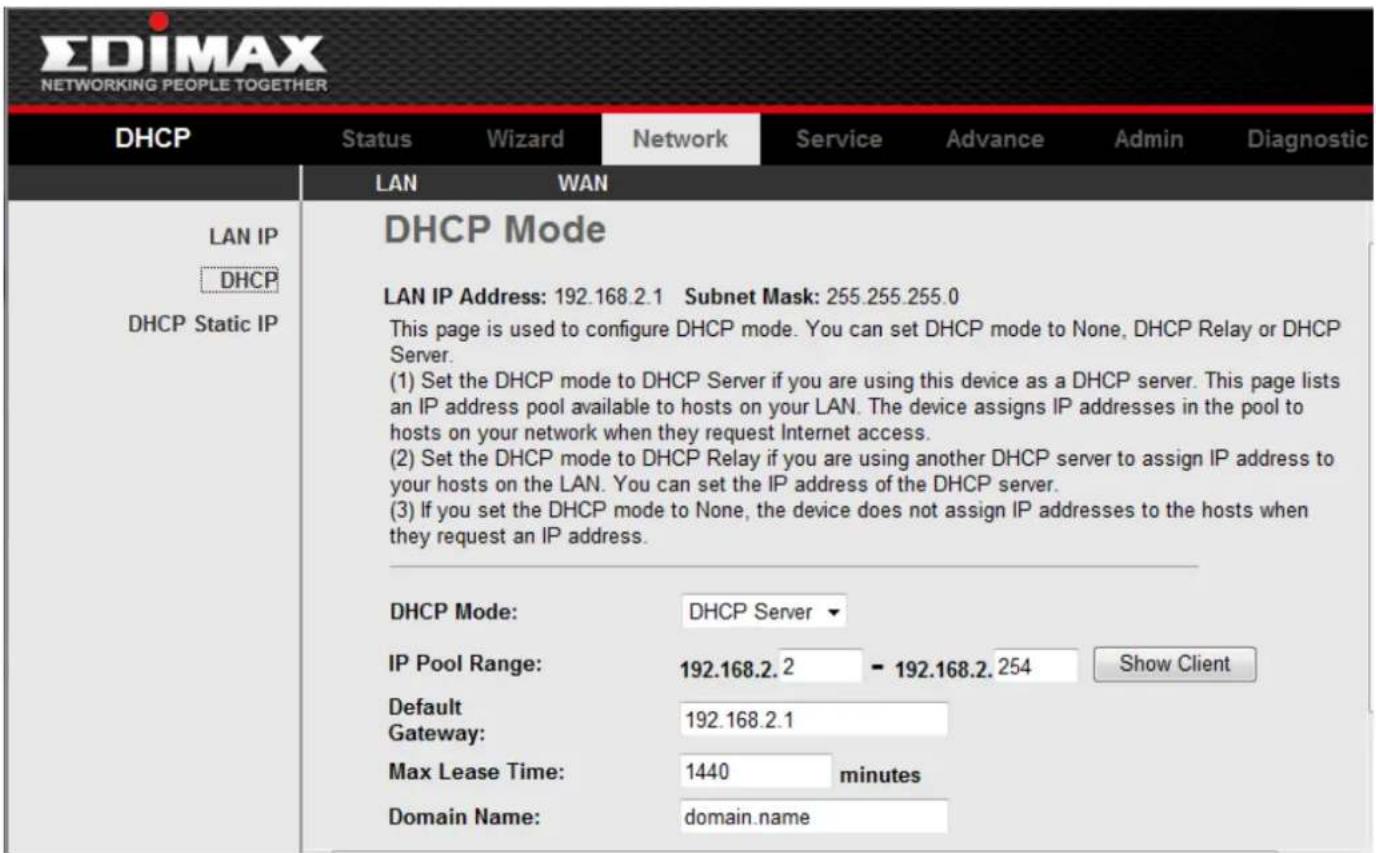 Edimax AR-7211B - 3-4-2 DHCP Sengs - 1
