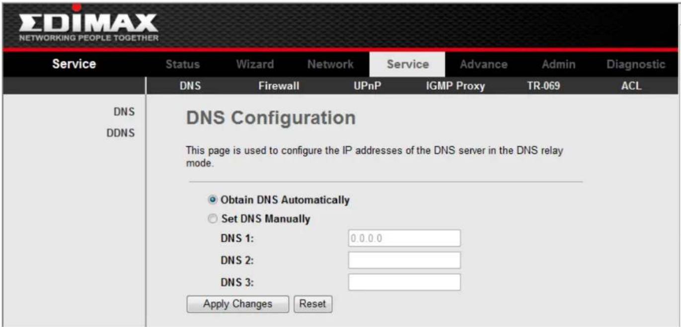 Edimax AR-7211B - 3-6-1-1 DNS Server - 1