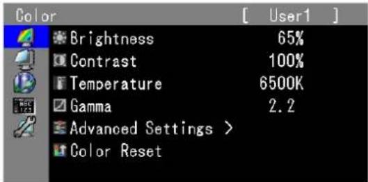 EIZO SX2762WH-BK - Adjusting/Setting - 1