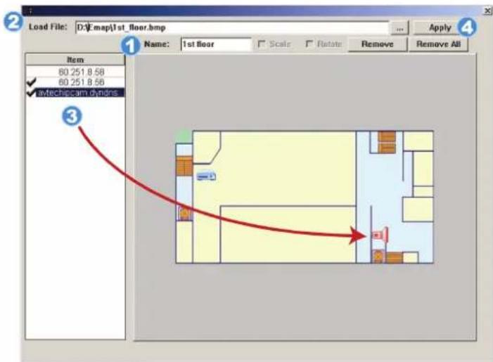 Digitus DN-16062 - How to add a Google E-Map group: - 1