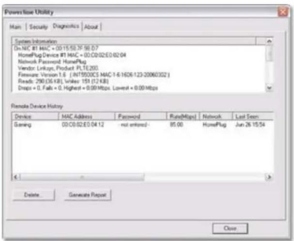 LINKSYS PLTE200-UK - Diagnostics - 1