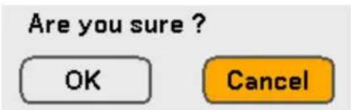 Are you sure ? OK Cancel
