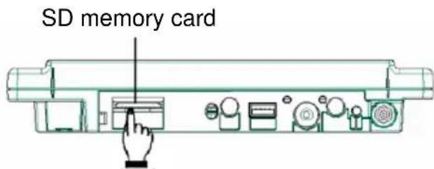 OPTOMA 7POP - Insert the SD memory card into the device - 2