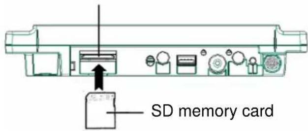 OPTOMA 7POP - Insert the SD memory card into the device - 1