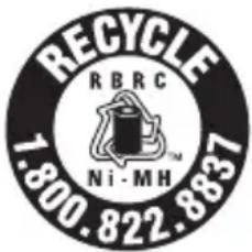 RECYCLF RBRC Ni-MH 7.800.822.8837