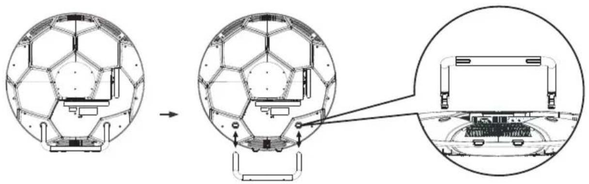 Hanns.G ST286MAB - Dissembling the stand base - 1