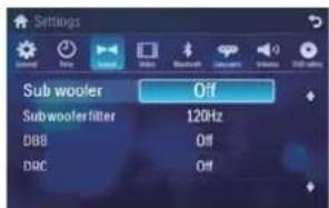 PHILIPS CID3283 - Adjust sound settings - 1