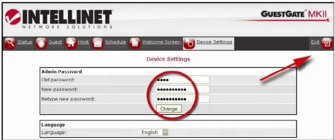 IC Intracom GuestGate MK II - Changing Administrator Password - 2