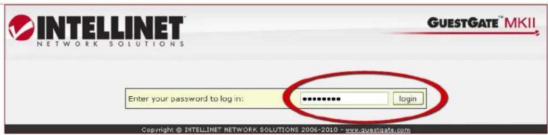 IC Intracom GuestGate MK II - Accessing the Administrator Web Interface from the Host Network - 1