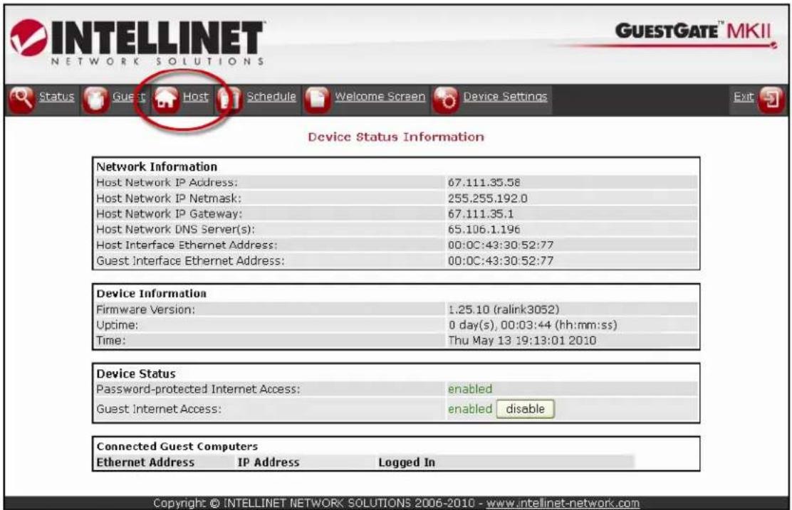IC Intracom GuestGate MK II - Host Configuration - 1