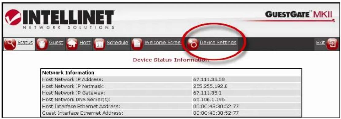 IC Intracom GuestGate MK II - Changing Administrator Password - 1