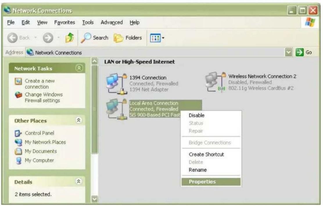 IC Intracom GuestGate MK II - Changing the IP address of your PC (example: Windows XP) - 2