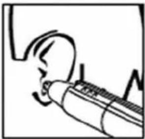 FAKIR Petit - Usage: Trimming ear hair: - 1