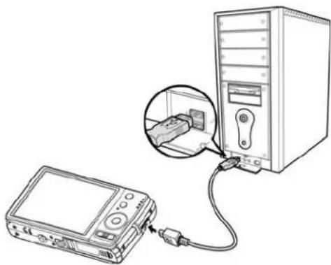 PHILIPS DSC122BL - Connecting the Camera to a PC - 1