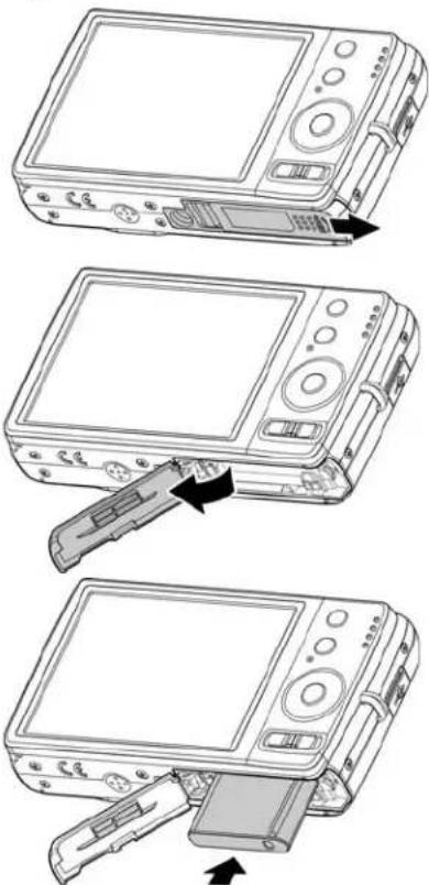 PHILIPS DSC122BL - Inserting the Battery - 1