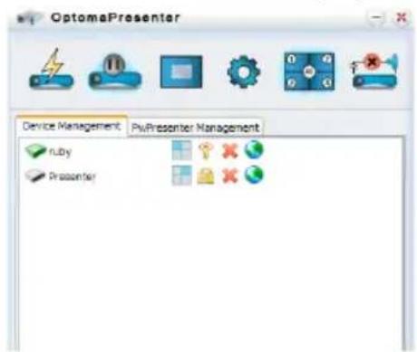 OptomaPresenter Device Management PuPresenter Management Ruby Presenter