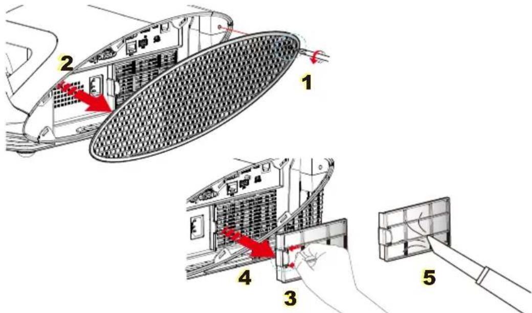 Technical diagram showing a device interior with labeled components and red arrows indicating movement or force directions.