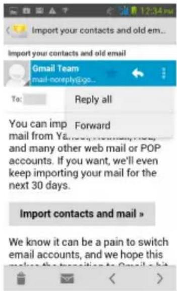 GIGABYTE Maya M1 - To reply or forward an e-mail - 1