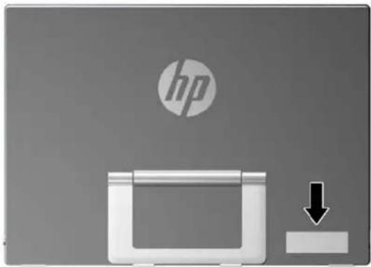 HP LM917AA LED - Locating the Rating Labels - 1
