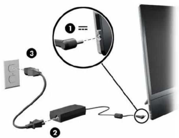 HP LM917AA LED - Connecting the Cables - 2