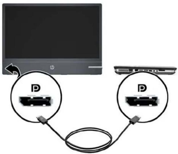 HP LM917AA LED - Connecting the Cables - 1
