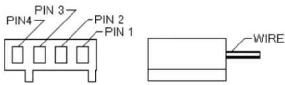 PIN 3 PIN 4 PIN 2 PIN 1 WIRE