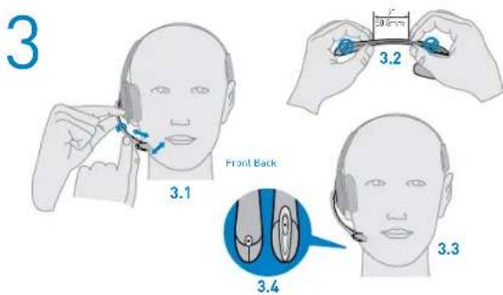 PLANTRONICS D261N - Adjust the Headband - 1