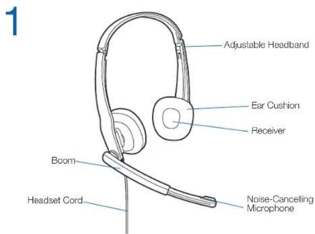 PLANTRONICS 80299-03 - Headset Features - 1