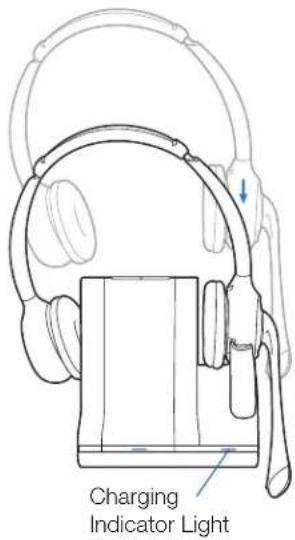 PLANTRONICS Savi Office WO300 - Docking and Charging the Headset - 1