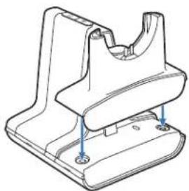 PLANTRONICS Savi Office WO300 - Attaching Charge Cradle to Base - 1