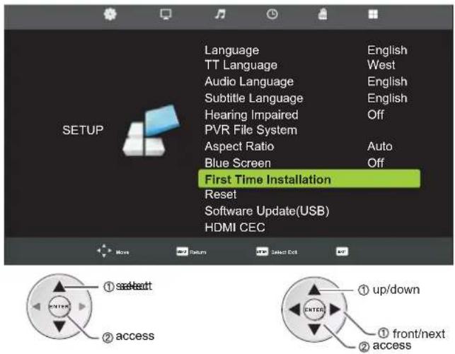 Reflexion LDD1510B - SETUP Menu - 4