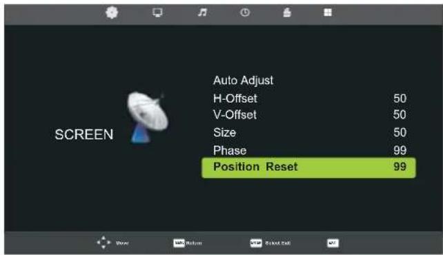 Reflexion LDD1510B - SCREEN Menu (PC Mode only) - 4