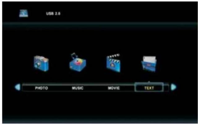USB 2.6 PHOTO MUSIC MOVIE TEXT