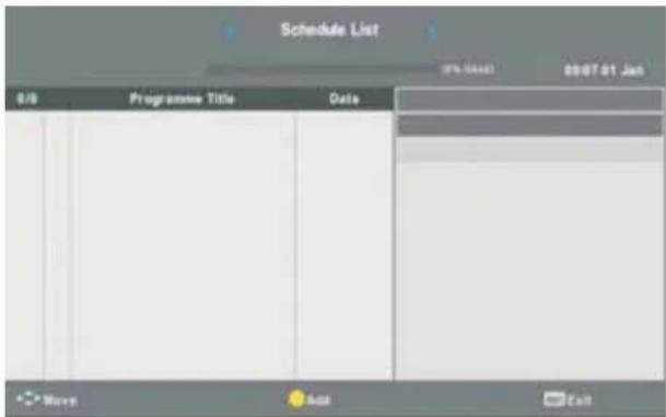 Schedule List 0/0 Programme Title Date (97-0448) 09/07 01 Jan Wave Add Exit