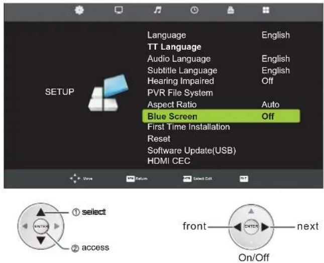 Reflexion LDD1510B - SETUP Menu - 3