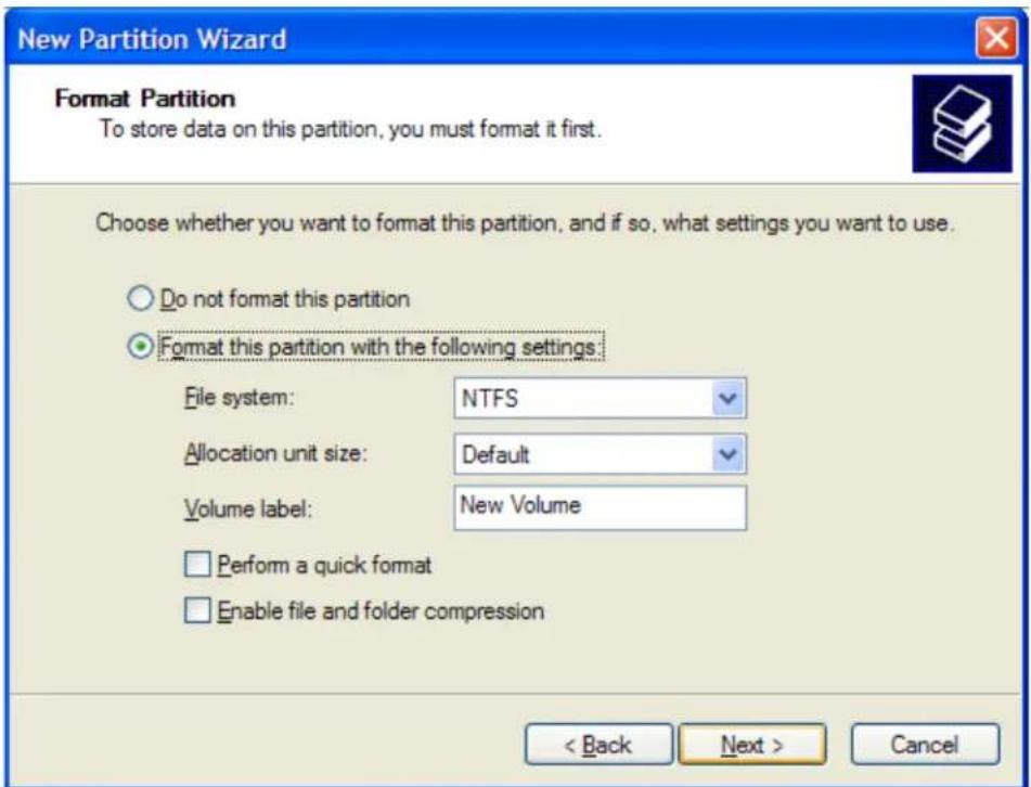 Rocstor Lancer LX - INSTRUCTIONS FOR PARTITIONING AND FORMATTING FROM FAT32 to NTFS - 8