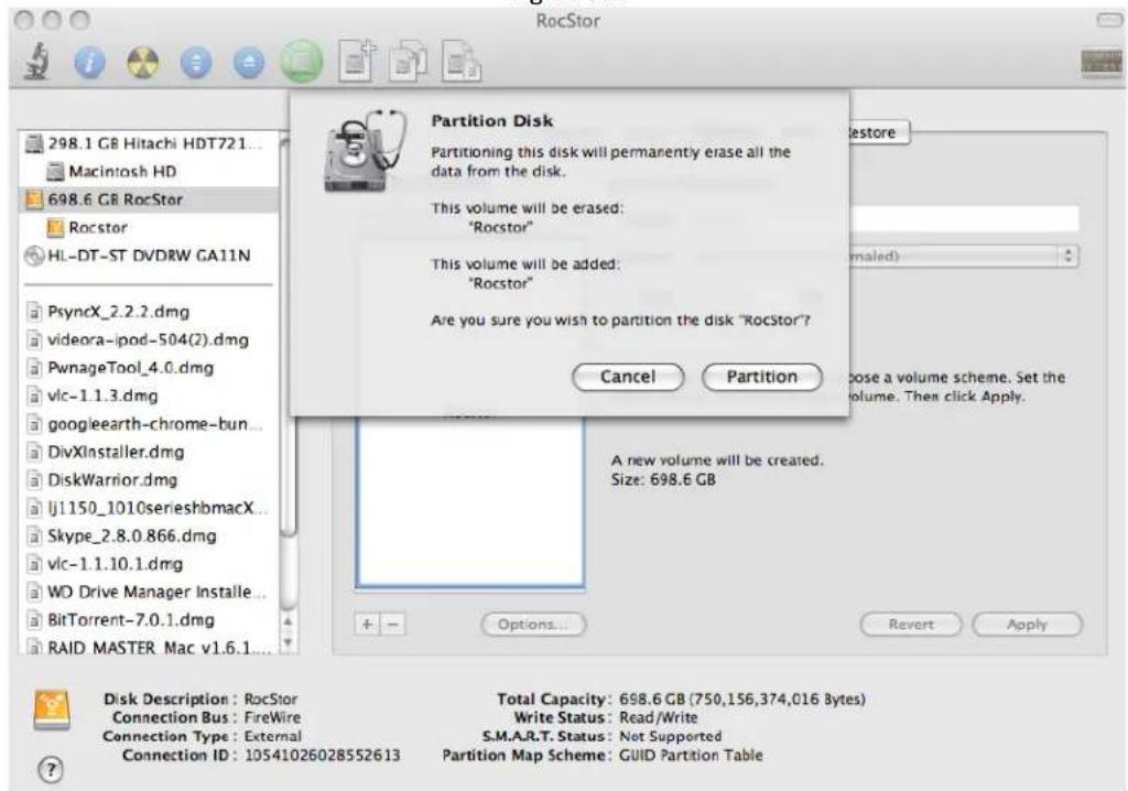 Rocstor Lancer LX - INSTRUCTIONS FOR PARTITIONING AND FORMATTING FROM FAT32 to HFS+: - 12